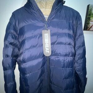 32 Degrees Men's Navy Puffer Jacket size large
